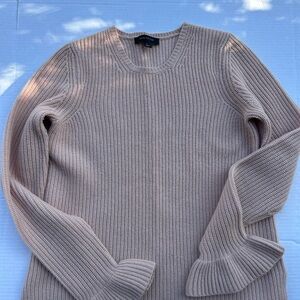 Ann Taylor ruffle cuff sweater